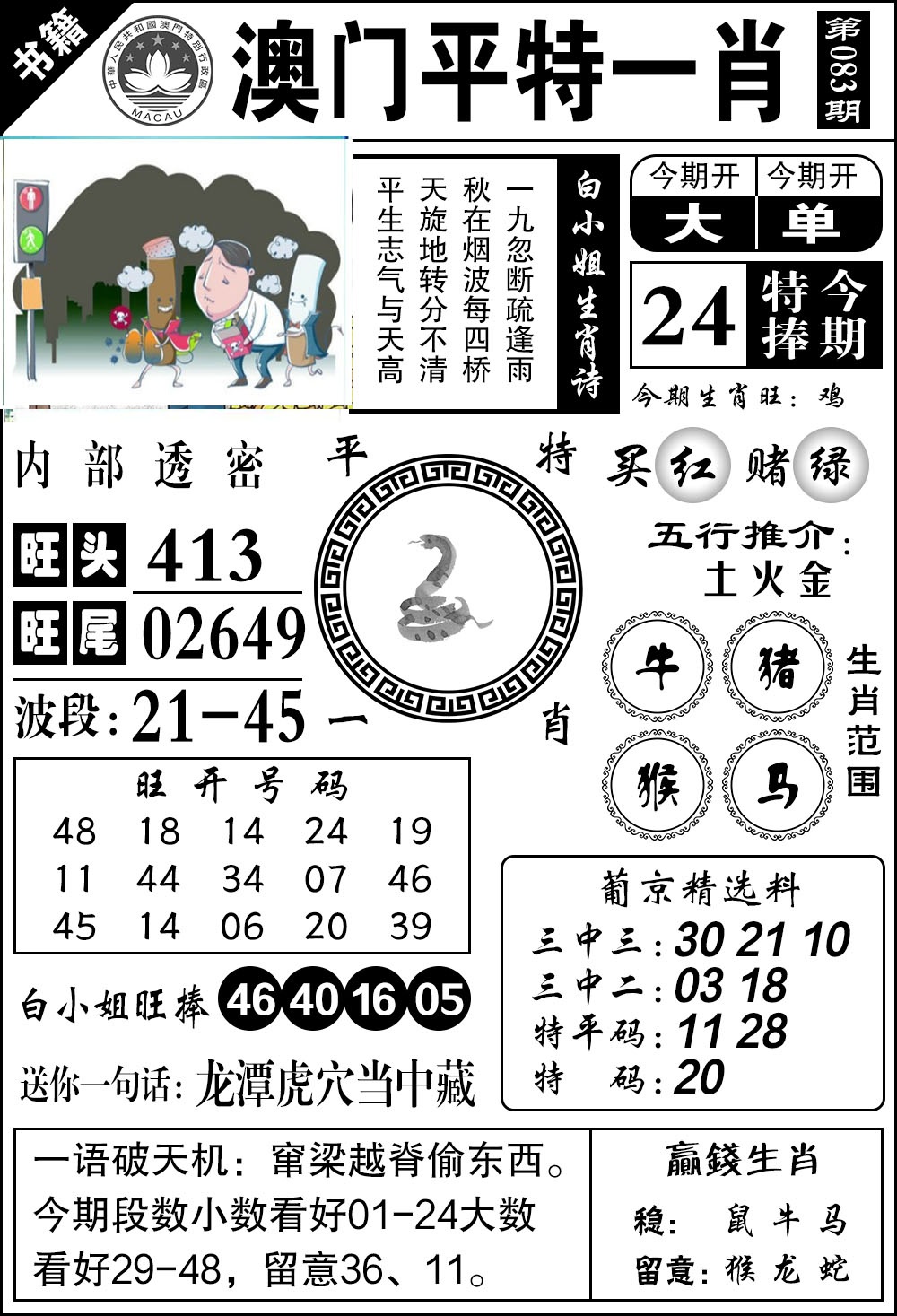 083期澳门内部透密[图]