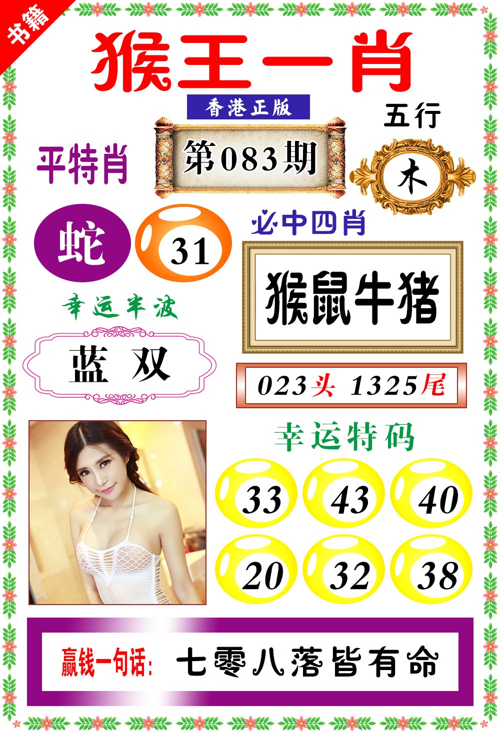 083期澳门猴王猴[图]